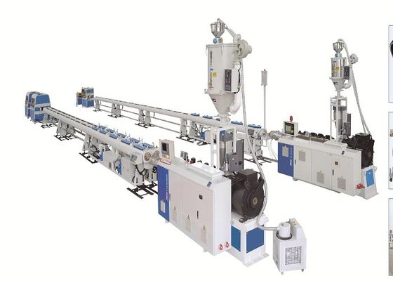 75mm 1000KG / H Drenaj PE TUBE Boru Ekstrüzyon Hattı Düşük çalışma gürültüsü